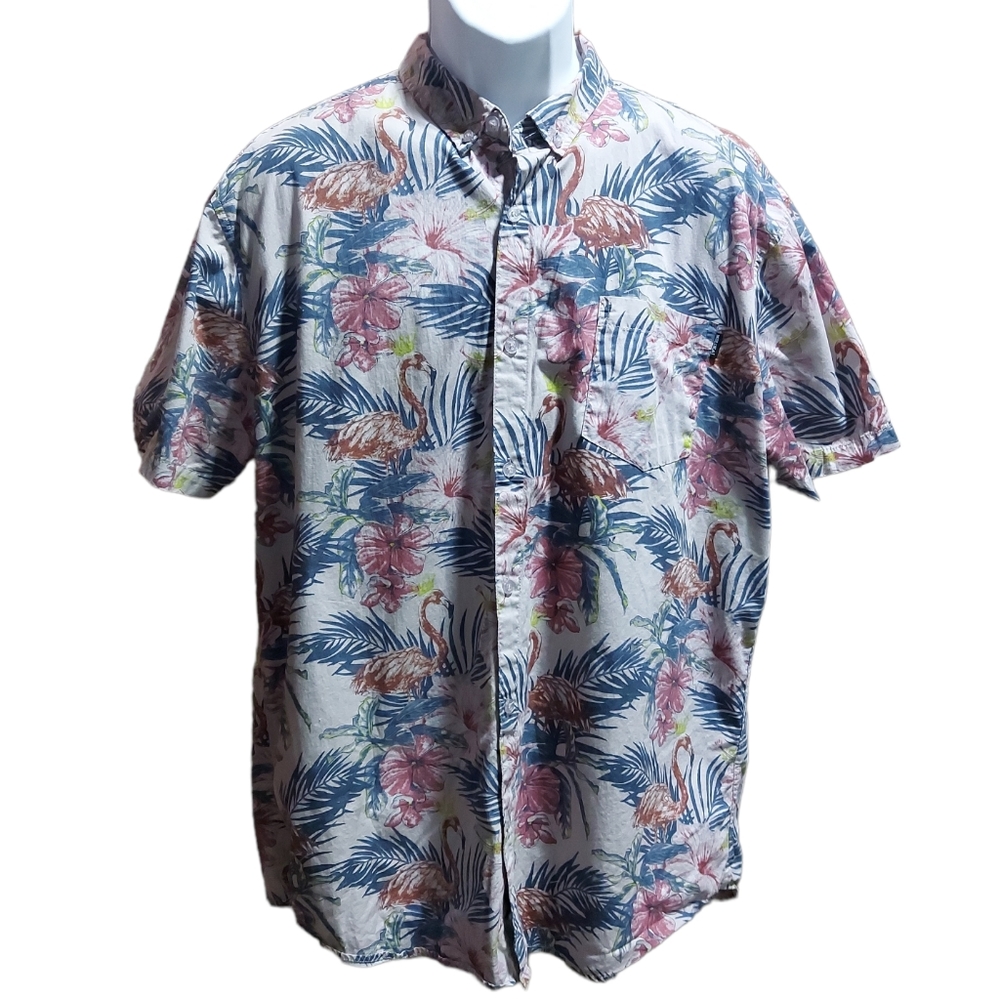 Molokai Surf Company Aloha Shirt Size XXL EUC